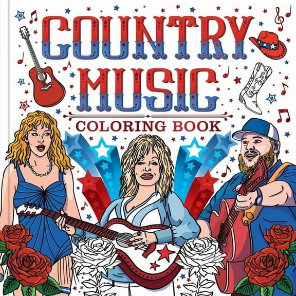 Country Music Coloring Book, (Paperback)