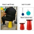 thumbnail image 3 of Tabouret Télescopique Portable, Tabouret Rétractable pour Camping Jardin Pêche Randonnée Voyage BBQ, Siège Rétractable Pêche Marche Personnes Âgées, 3 of 5