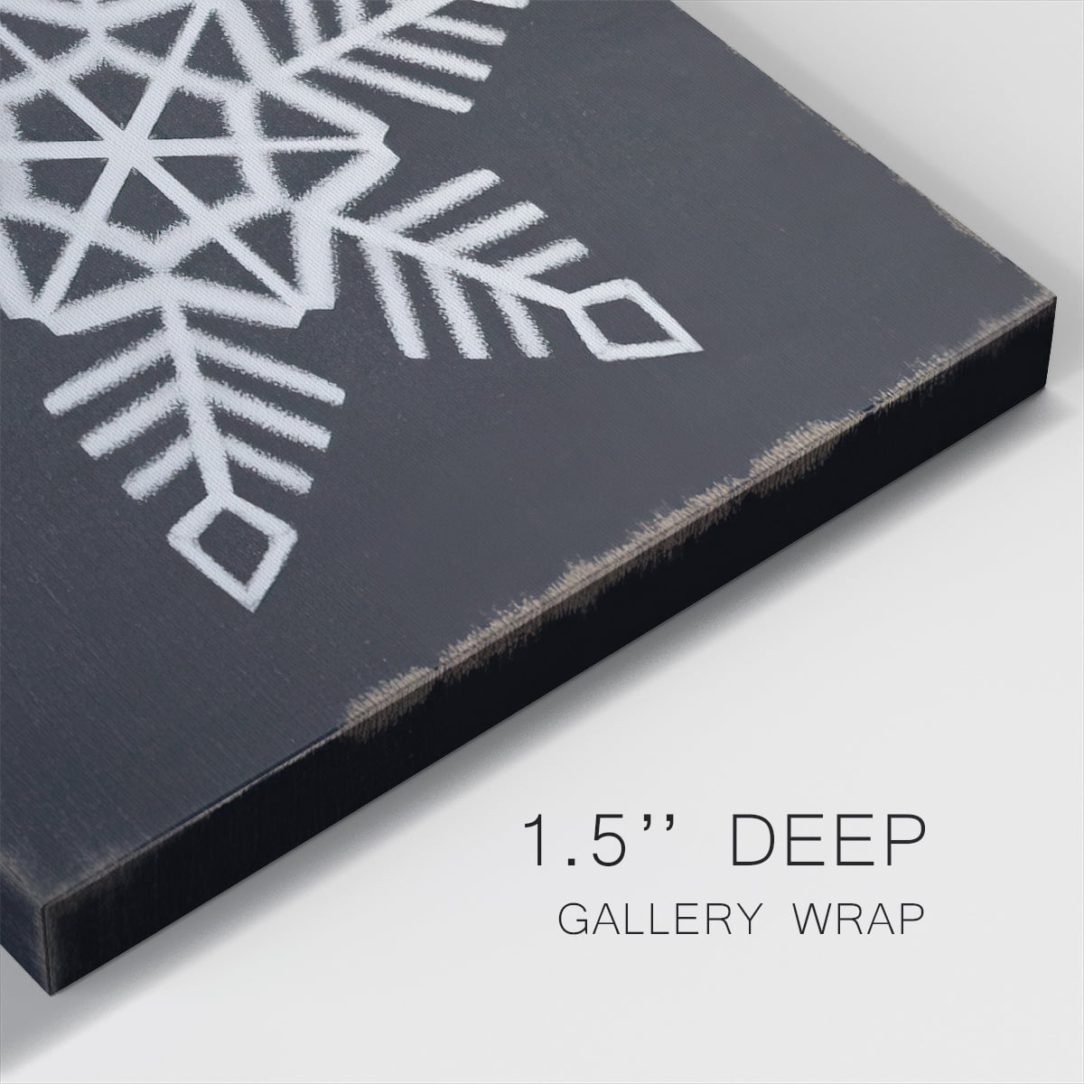 Chalkboard Snowflake I- Gallery Wrapped Canvas
