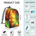 thumbnail image 5 of Colorful Starry Sky and Universe Backpack for School, Cute School Bag with Adjustable Shoulder Straps and Padded Back, 15.7"x11.8"x5.5", 5 of 5