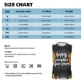 thumbnail image 6 of Bixox Men's Autumn Harvest Pumpkins Printed Shirt Sleeveless Fitness Tank Top-Small, 6 of 7