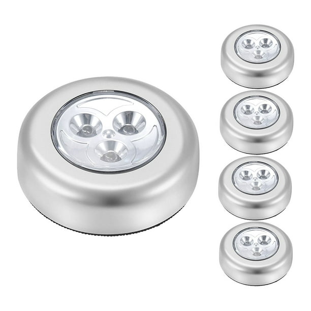 IPOW Push Lights for Closet, 5 Pack Battery Operated Led Tap Touch
