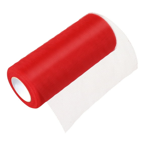 LABRIMP Tulle Mesh Fabric Red Polyester for Sewing and Decorating 1Pcs