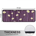 thumbnail image 5 of Kitchen Rugs Sets Of 2,Purple Daisy Flower Wavy Lines Pattern Anti Fatigue Kitchen Mat Rugs Non Slip Washable,Decorative Kitchen Floor Mats for Kitchen,Sink,Laundry,17"x47"+17"x47", 5 of 5