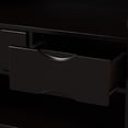thumbnail image 3 of Baxton Studio Marya Mid-Century Modern Dark Brown And Walnut Two-Tone Solid Rubberwood MDF Veneered Wine Cabinet, 3 of 9
