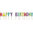 thumbnail image 1 of Happy Birthday Pick Candle - 3" | Multi-Color | Pack of 14, 1 of 1