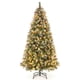 thumbnail image 1 of Costway 225 CM Árbol de Navidad Artificial Preiluminado, Árbol de Navidad con Bisagras y 1368 Ramas/560 Luces LED/8 Modos de Luz/Conos de Pino/Bayas Rojas, Árbol de Navidad para el Hogar, Oficina, 1 of 4