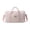style4, variant on Lightweight Floral Quilted Boston Bag, Large Capacity Weekender Travel Tote with Multi Compartments (Pink Morning Glory)