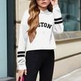 thumbnail image 2 of Ketyyh-chn99 Cute Hoodies for Teen Girls Crop Top Hoodie Girls Half Zipper Hoodies 2025 Trendy Sweatshirt Tops Cute Pullover for Teen Girls Long Sleeve Sweater Thumb Hole Size for 4-5 Years,White, 2 of 4