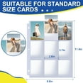 thumbnail image 2 of 1080 Pockets Card Sleeves Binder Sheets, 9 Pocket for 3 Binder, Trading Cards Fit Baseball, Football, Game, Business Cards(60 Pages), 2 of 4