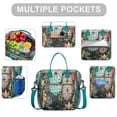 thumbnail image 2 of Pioneer Flower Floral Print Pattern Womens Lunch Box for Work,Insulated Large Lunch Bag for Tween and Teen,Loncheras Para Mujer,Leakproof Adult Lunch Bag for Work,Beach,Travel,Picnic,Camping, 2 of 7
