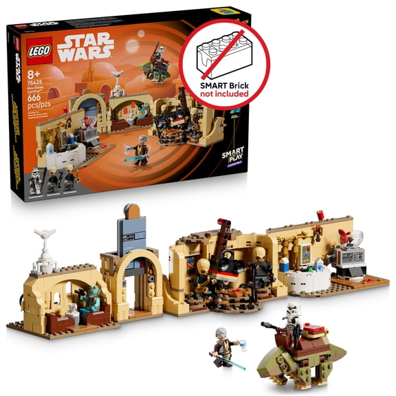 LEGO Star Wars SMART Play: Mos Eisley Cantina Toy Building Set for Kids - Compatible Set with 3 SMART Tags and 5 LEGO Minifigures - Gift for Boys, Girls and Fans Ages 8  - 75425