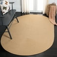 thumbnail image 2 of SAFAVIEH Braided Rishika Solid Machine Washable Reversible Area Rug, Beige/Tan, 4' x 6', 2 of 8