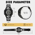 thumbnail image 4 of Digital Sports Watch for Age 4-15 Waterproof Watches with Alarm Stopwatch Birthday Chriatmas Gift for Age 4-15, 4 of 7