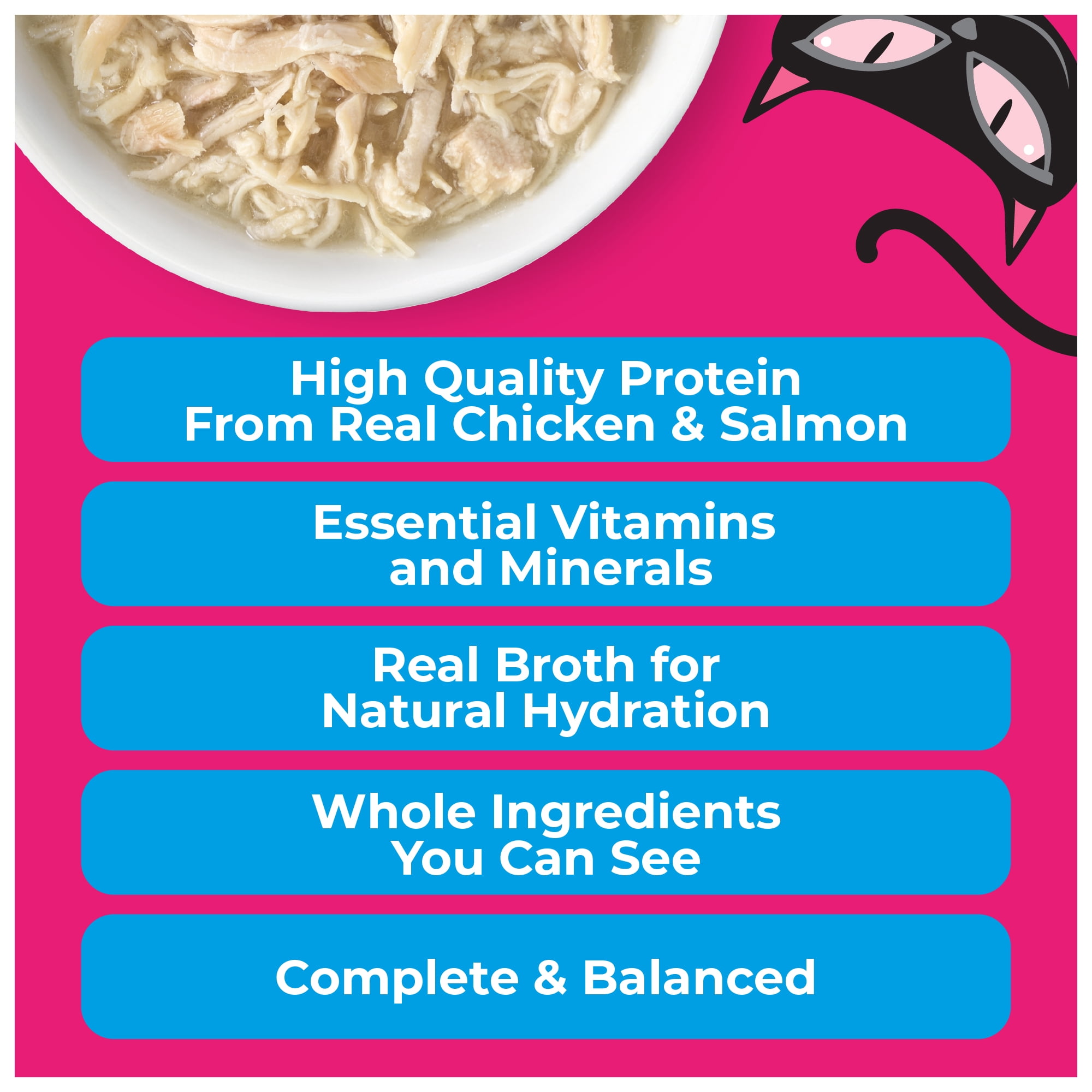 Tiki Cat Born Carnivore Wet Cat Food, Chicken Breast & Salmon Recipe in Broth, 2.4 oz. Can