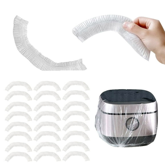 30Pcs Disposable Cover 3 Size Universal Oil-Proof Thickened Clear Toaster Blender Covers with Elastic Band for Kitchen