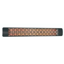 Eurofase Heating - 6000 Watt Electric Infrared Dual Element Heater-208 Voltage-Black Finish-Brix Decorative Fascia