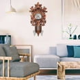 thumbnail image 4 of Cuckoo Cuckoo Wall Clock Chime Alarm Clock Retro Clock Wooden Living Room Clock, 4 of 5