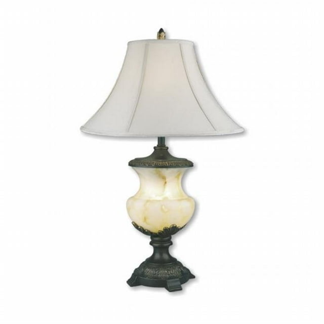 ORE International 8193 32-Inch Alabaster Table Lamp with Night Light