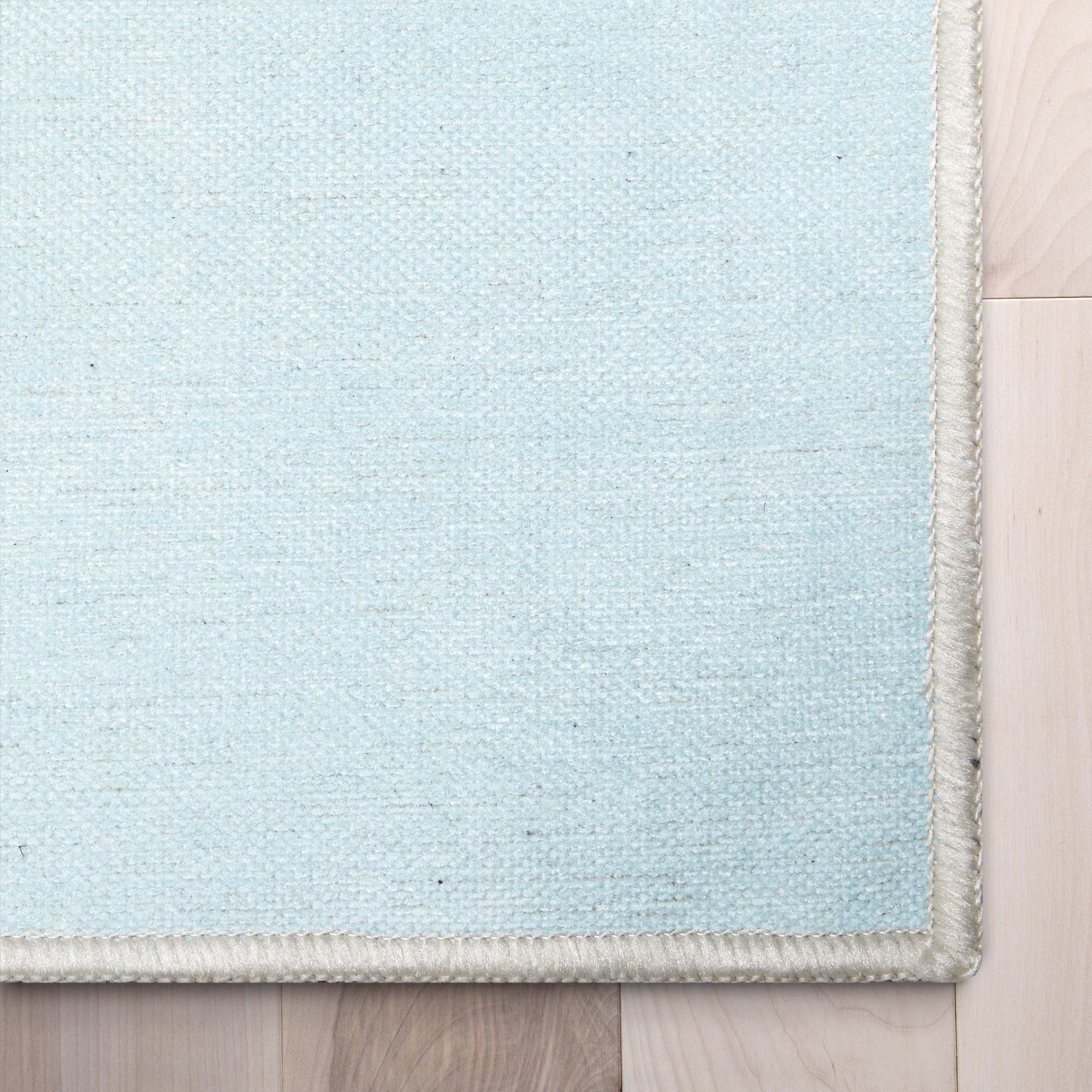 Well Woven Kids Rugs Playful Roads Modern Light Blue 3'3" x 5' Printed Machine Washable Area Rug