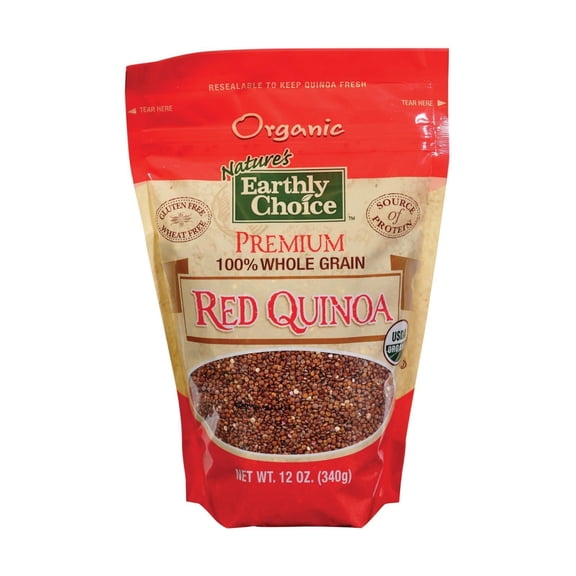 NATURES EARTHLY - Nutritious Red Quinoa for Healthy Meals - 12 oz, Case of 6