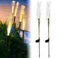 thumbnail image 1 of piezas de luz solar de fibra, luz LED solar de estaca de caña, 600 mAh, luz solar para exteriores, lámpara decorativa con energía solar, luz de estaca de jardín automática duradera con caña de simulac, 1 of 11