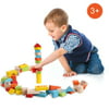 Ecobay 52 PCS Baby Educational Toys Wooden Blocks Set  Stacking Block Colorful Digital Building Learning Block ECBY