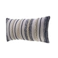 thumbnail image 4 of Laddha Home Designs 28" Navy Blue and White Braided Rectangular Throw Pillow, 4 of 6