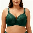 thumbnail image 2 of hoksml Women's Everyday Comfort Bra with Lace Trim and Underwire Breathable Thin Bralette with Back Closure, 2 of 4