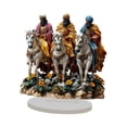 thumbnail image 3 of Adorno de mesa de 3 caballeros, figura acrílica plana 2D, colección multifuncional para fiestas, decorativa con base para centro de mesa, 3 of 8