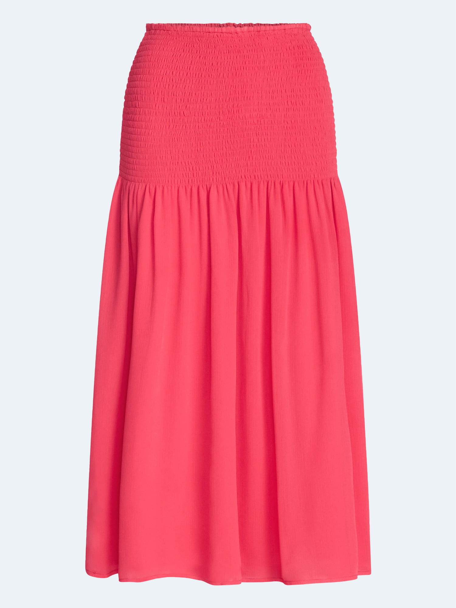 Scoop Women’s and Women’s Plus Smocked Maxi Skirt, Sizes XS-4X