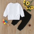 thumbnail image 5 of Valentine's Day Outfit Baby Boy Toddler Sweatpants Valentines Days Suit Long Sleeve Round Neck Letters Print Sweatshirt Tops Casual Drawstring Pants Tracksuit Set Baby Boy Outfits Size 12-18 Months, 5 of 7
