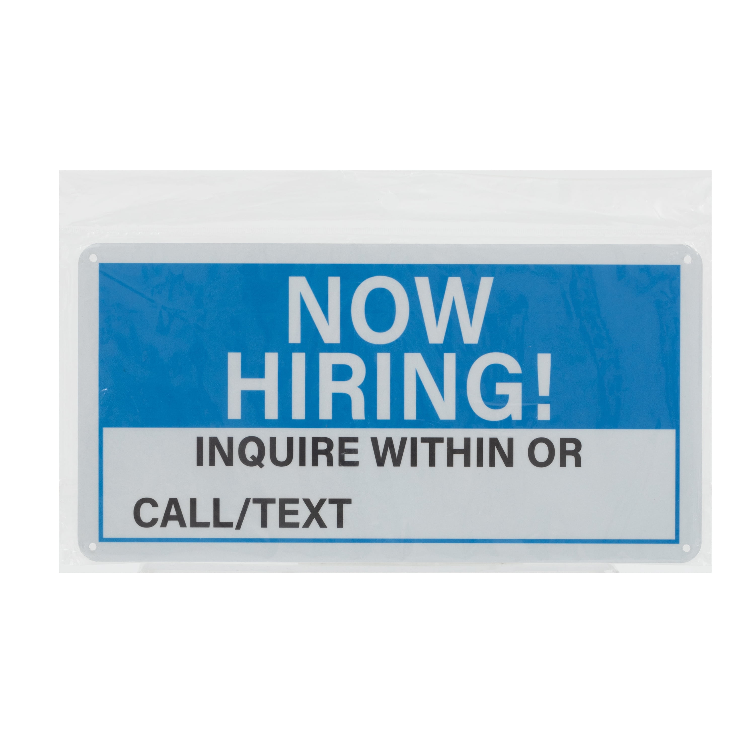 (2 pack) Pen+Gear Now Hiring Sign, 5.9X11.4inch, Blue Color, 1 Pack
