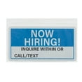 thumbnail image 4 of (2 pack) Pen+Gear Now Hiring Sign, 5.9X11.4inch, Blue Color, 1 Pack, 4 of 10