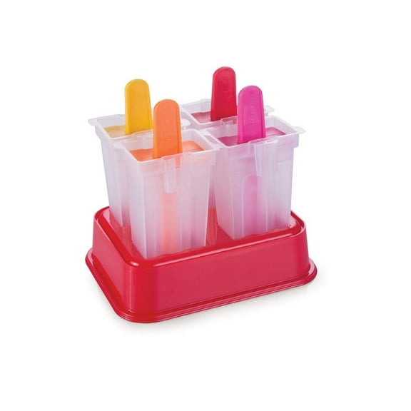 Children's ice cream Plastic Mold for Stuffed Palettes 4 units Plasutil | Multicolored Popsicle | BPA Free 6527