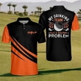 thumbnail image 1 of Golf Series Men's Button Polo Shirt Printed Short-sleeved T-shirt Top For Men, 1 of 2