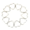 thumbnail image 2 of 10pcs Metal Key Chain Ring Hook Connector DIY Jewelry Making Tool Handbag Decoration(Heart shaped ), 2 of 8