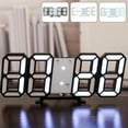 thumbnail image 2 of ODOMY 3D LED Digital Wall Clock & Desk Alarm Clock Living Room Home Decor, 2 of 14