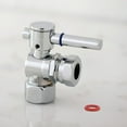 thumbnail image 5 of Kingston Brass CC44102DL 1/2" FIP x 1/2" or 7/16" Slip Joint Angle Stop Valve, Polished Brass, 5 of 5