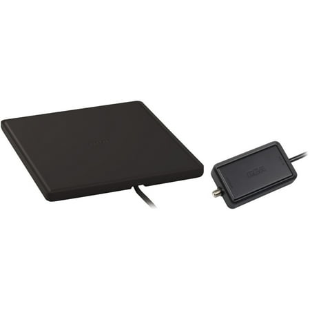 RCA Multi-Directional Amplified Digital HDTV Flat Antenna (Black) -