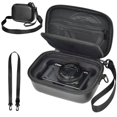 Digital Vlogging Camera Case for Canon Power Shot G7X Mark III/II, SX740, Point and Shoot Camera Bag With Padded Divider Holds SD Cards (Box Only)