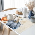 thumbnail image 3 of Thanksgiving Pumpkins Placemats Set of 8 Fall Leaves Flowers Retro Texture Heat Insulated Linen Place Mats, Washable Stain-Proof Table Mats for Dining Tables Holiday Decor 13x19inch, 3 of 9