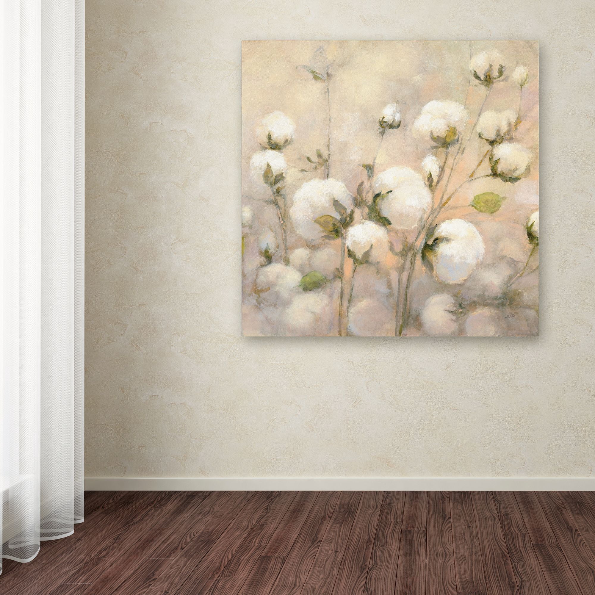 Trademark Fine Art 'Cotton Field Crop' Canvas Art by Julia Purinton