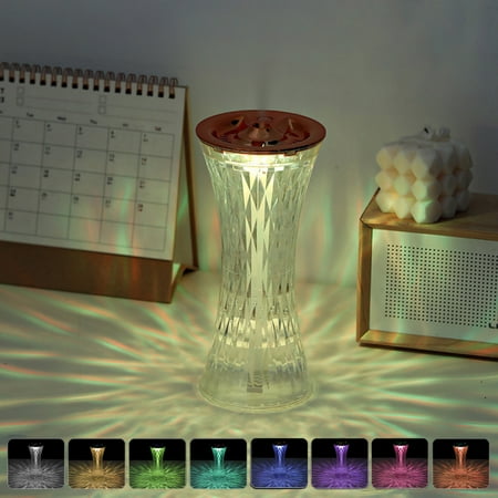 

GNFQXSS Mini Bedroom Humidifier with Colorful Light - Rose Gold Design Two Spray Modes Anti-Dry Burning Silent Operation with 360ML Water Tank ABS+PS Material USB Type-C Charging multicolor