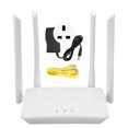 thumbnail image 1 of Enrutador inalámbrico 4G LTE 300Mbps Cat4 Router de punto de acceso WiFi móvil con ranura para tarjeta SIM para área europea 100‑240 V Enchufe del Reino Unido, 1 of 10