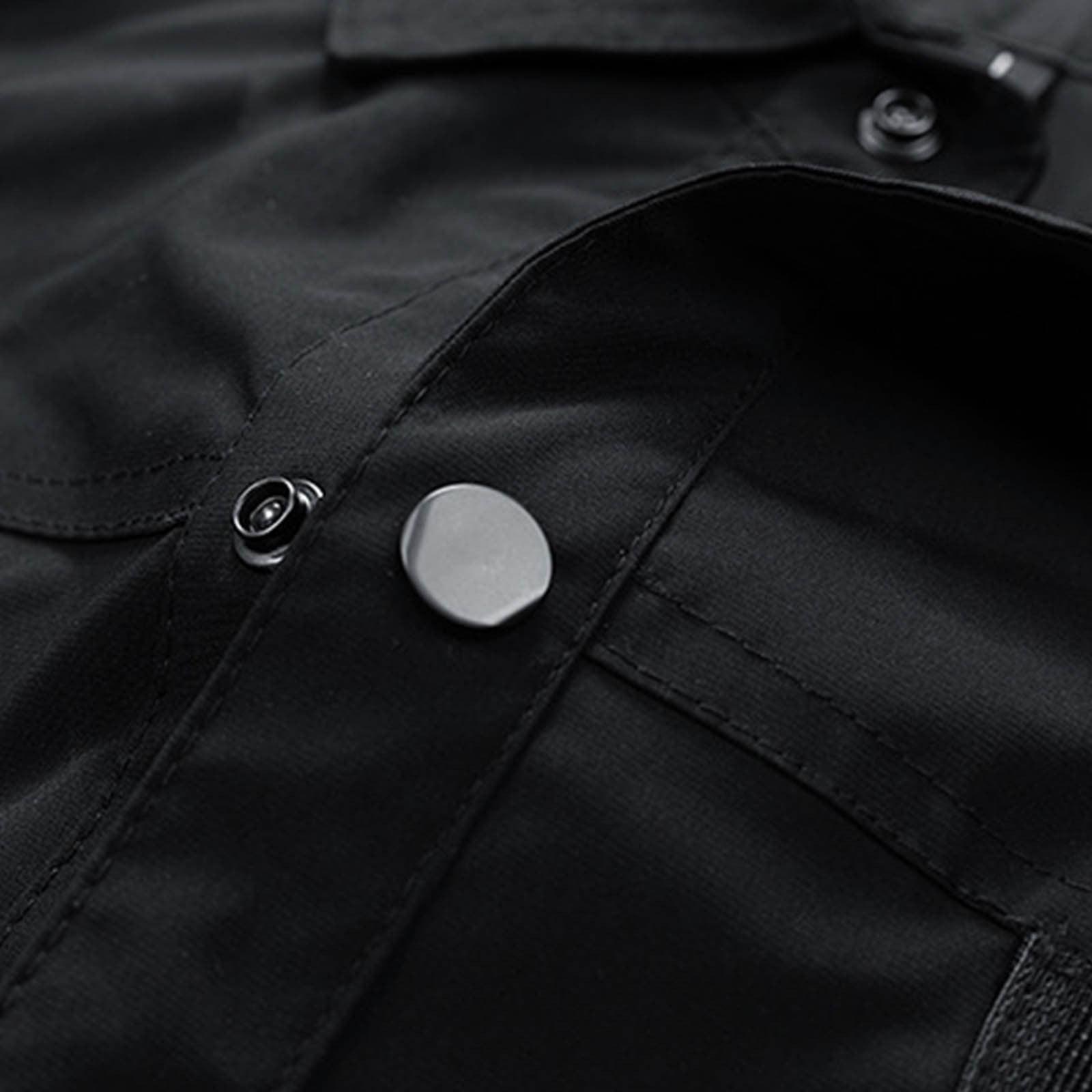 Men's Classic Utility Jacket with Multi Pockets Nylon Cotton Work