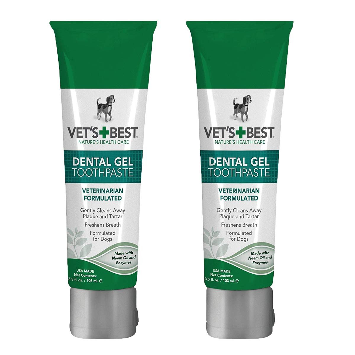 Vet's Best Enzymatic Dental Gel Toothpaste Dogs, USA Made (Toothpaste