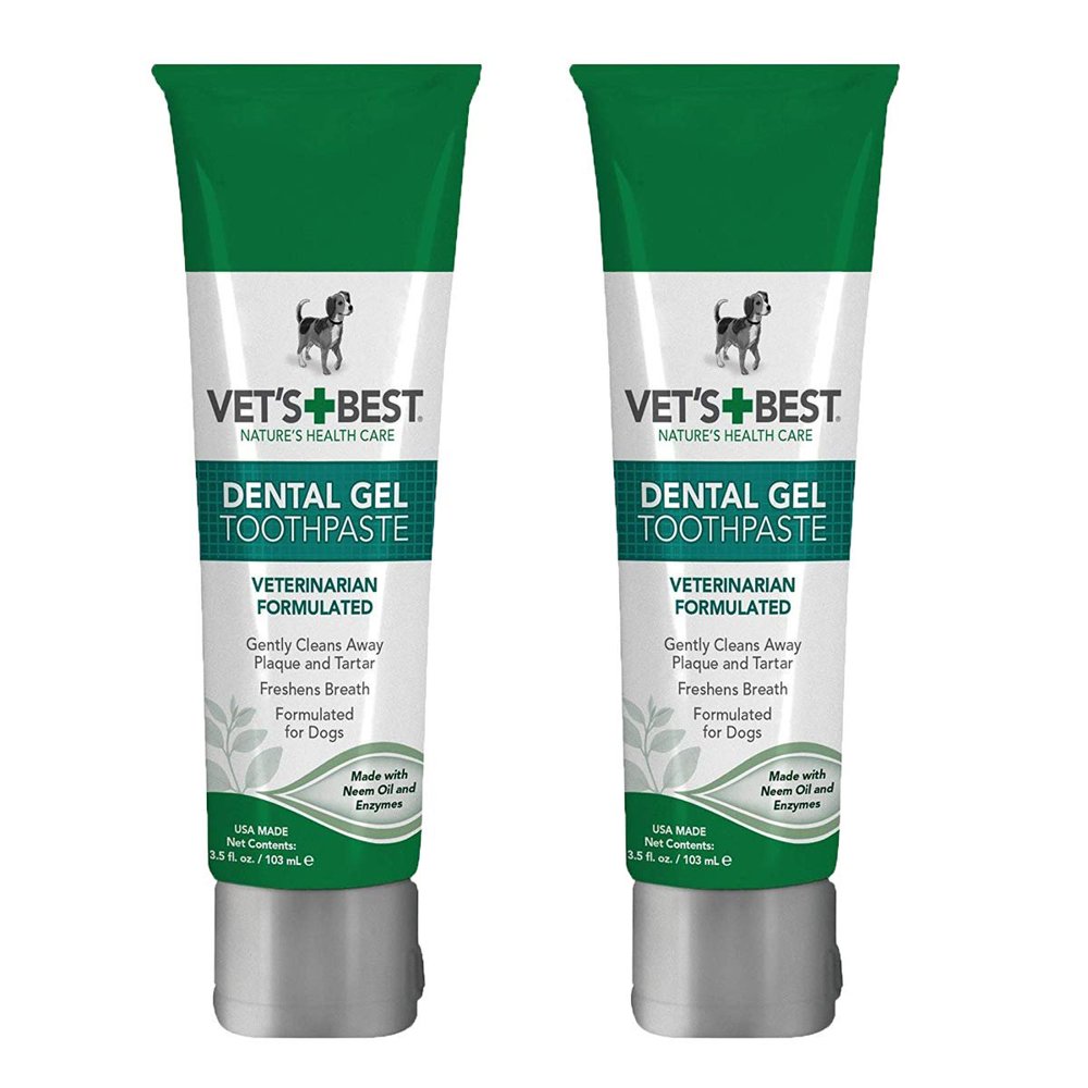 Vet's Best Enzymatic Dental Gel Toothpaste Dogs, USA Made (Toothpaste