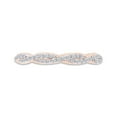 thumbnail image 2 of AFFY 2/5 Carat Round White Natural Eternity Diamond Wedding Band With Criss-Cross Crossover Shank in 14K Rose Gold Over Sterling Silver (0.41 Cttw, I2-I3 Clarity), Ring Size-10, 2 of 5