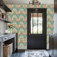 thumbnail image 3 of Peel and Stick Wallpaper Whimsical Floral Playful Foxes Soft Pastels Wall Mural 17.7in x 9.8ft Self Adhesive Removable Wall Paper Renter Friendly Wallpaper for Nursery Bedroom Cabinets, 3 of 8